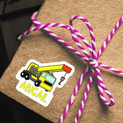 Sticker Truck crane Abigail Notebook Image