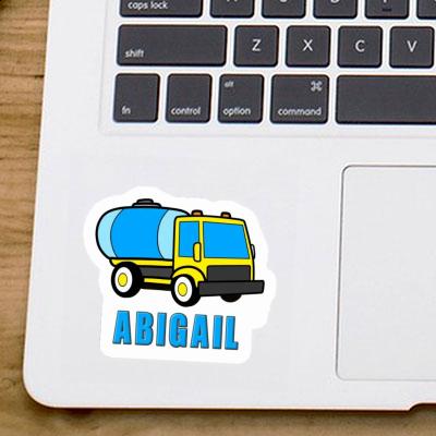 Sticker Abigail Water Truck Notebook Image