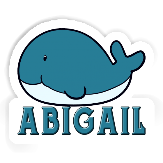 Whale Fish Sticker Abigail Laptop Image