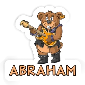 Abraham Sticker Guitarist Image