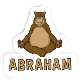 Abraham Aufkleber Yoga-Bär Image