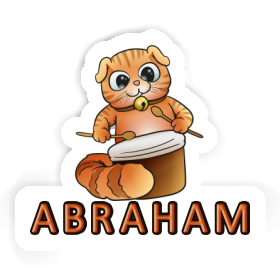 Autocollant Chat-tambour Abraham Image