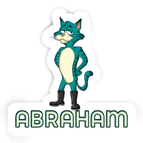 Abraham Autocollant Chat Image
