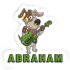 Sticker Abraham Guitarist Image
