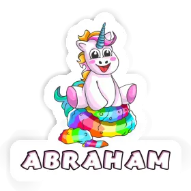 Autocollant Abraham Bébé licorne Image