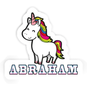 Autocollant Licorne Abraham Image