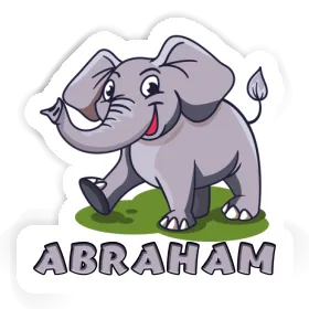 Abraham Autocollant Éléphant Image