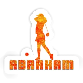 Abraham Sticker Golferin Image