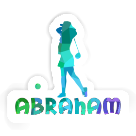 Aufkleber Golferin Abraham Image