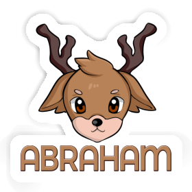 Autocollant Tête de cerf Abraham Image