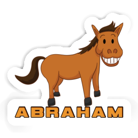 Autocollant Abraham Cheval sourire Image