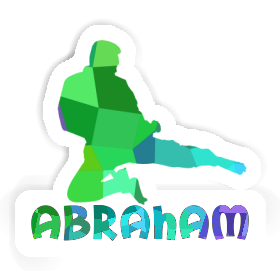 Karatéka Autocollant Abraham Image