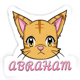 Autocollant Tête de chat Abraham Image
