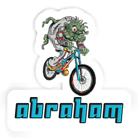 Abraham Autocollant Vététiste de descente Image