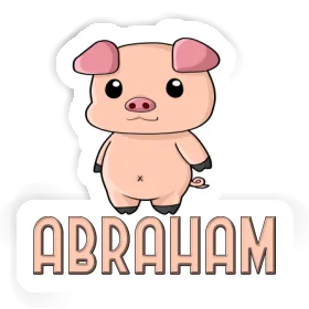 Autocollant Porcelet Abraham Image