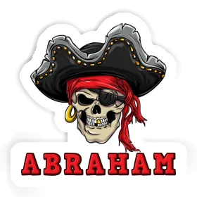 Piratenschädel Aufkleber Abraham Image