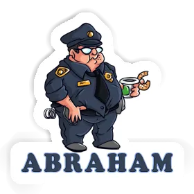 Aufkleber Polizist Abraham Image