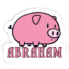 Abraham Autocollant Cochon Image
