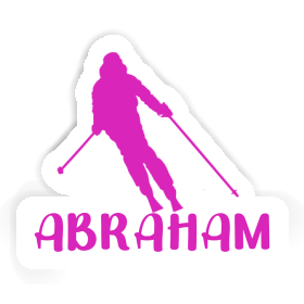 Aufkleber Abraham Skifahrerin Image