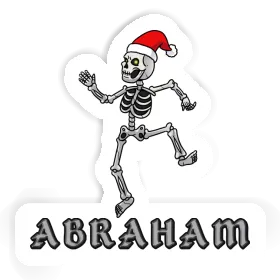 Autocollant Squelette de Noël Abraham Image