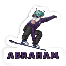 Snowboardeuse Autocollant Abraham Image