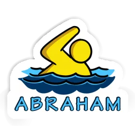 Schwimmer Aufkleber Abraham Image