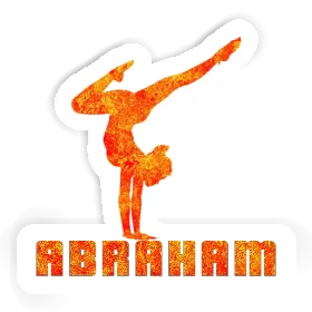 Yoga-Frau Aufkleber Abraham Image