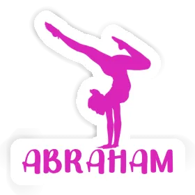 Yoga-Frau Aufkleber Abraham Image