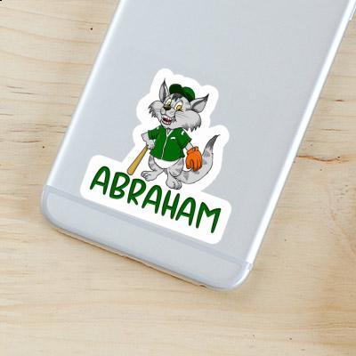 Autocollant Abraham Chat de baseball Autocollant Abraham Chat de baseball Image