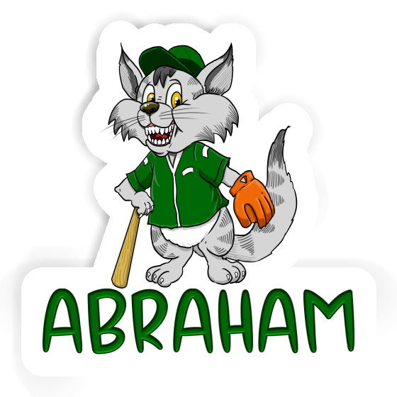 Autocollant Abraham Chat de baseball Laptop Autocollant Abraham Chat de baseball Laptop Image