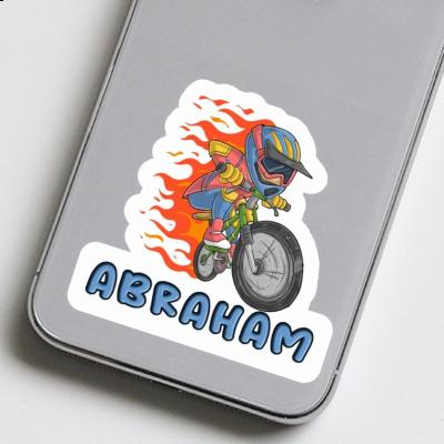 Abraham Sticker Freeride Biker Laptop Image