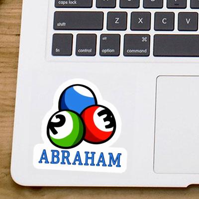 Sticker Billardkugel Abraham Laptop Image