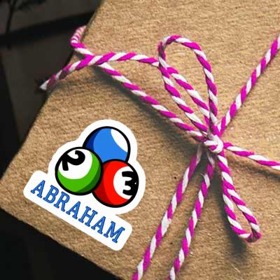 Sticker Billardkugel Abraham Image