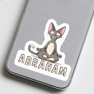 Aufkleber Abraham Yoga-Katze Aufkleber Abraham Yoga-Katze Image