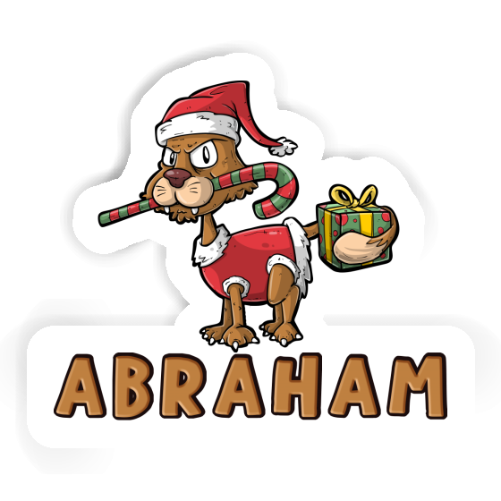 Chat de Noël Autocollant Abraham Notebook Chat de Noël Autocollant Abraham Gift package Image