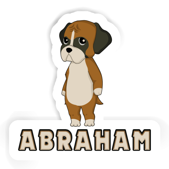 Sticker Deutscher Boxer Abraham Notebook Image