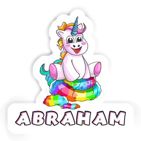 Autocollant Abraham Bébé licorne Notebook Autocollant Abraham Bébé licorne Gift package Image