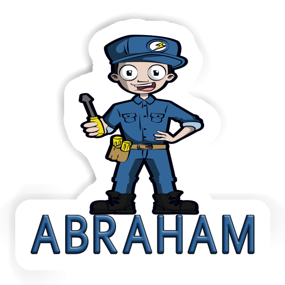 Sticker Elektriker Abraham Sticker Elektriker Abraham Image