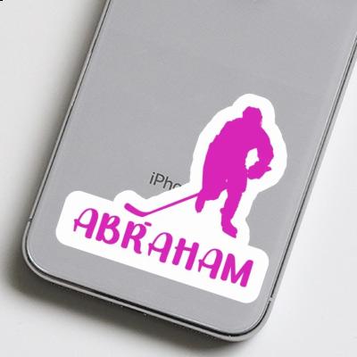 Sticker Abraham Hockey Player Notebook Image