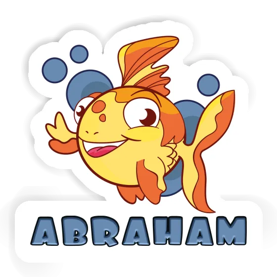 Sticker Fisch Abraham Laptop Image