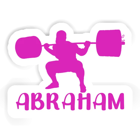 Abraham Autocollant Haltérophile Laptop Image