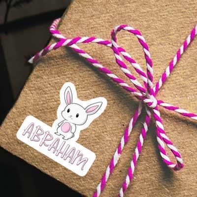 Abraham Autocollant Lapin Laptop Image