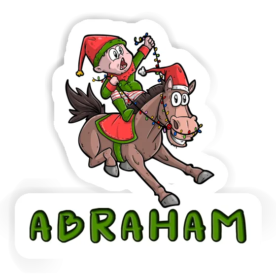 Cheval de Noël Autocollant Abraham Cheval de Noël Autocollant Abraham Image