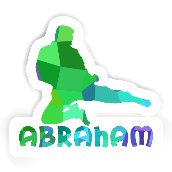 Karatéka Autocollant Abraham Image