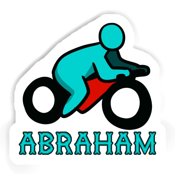 Motorradfahrer Aufkleber Abraham Image