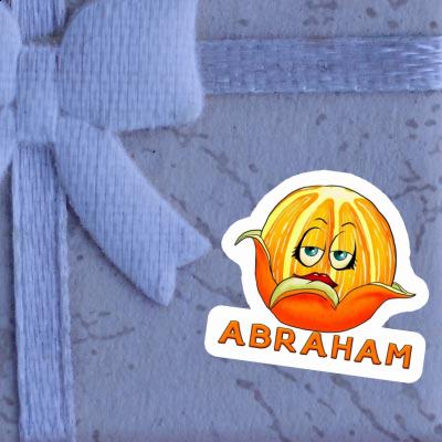 Orange Autocollant Abraham Laptop Image