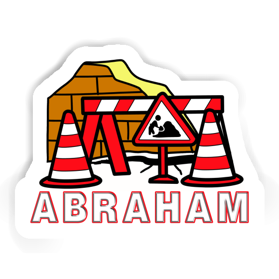 Construction de routes Autocollant Abraham Notebook Construction de routes Autocollant Abraham Notebook Image