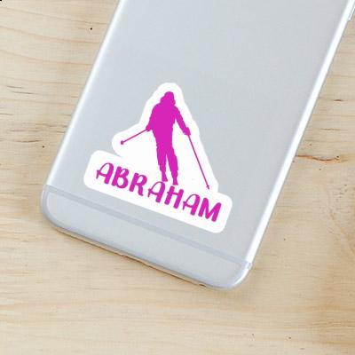 Sticker Skier Abraham Laptop Image