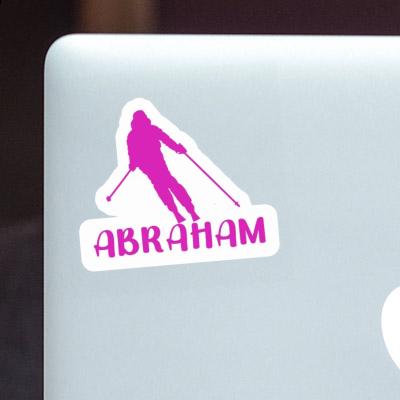 Aufkleber Abraham Skifahrerin Laptop Aufkleber Abraham Skifahrerin Laptop Image