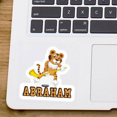 Joueur de hockey Autocollant Abraham Laptop Image